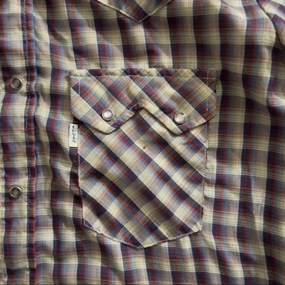 Levi’s Vintage 80’s Sawtooth Western Pearl Snap White Tab - Picture 11 of 14